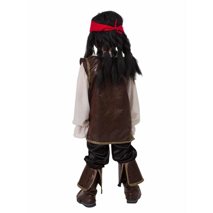 Детский карнавальный костюм «Капитан Джек Воробей», бархат, размер 36, рост146 см (443-146-72) - Купить по цене от 2 197.00 руб.